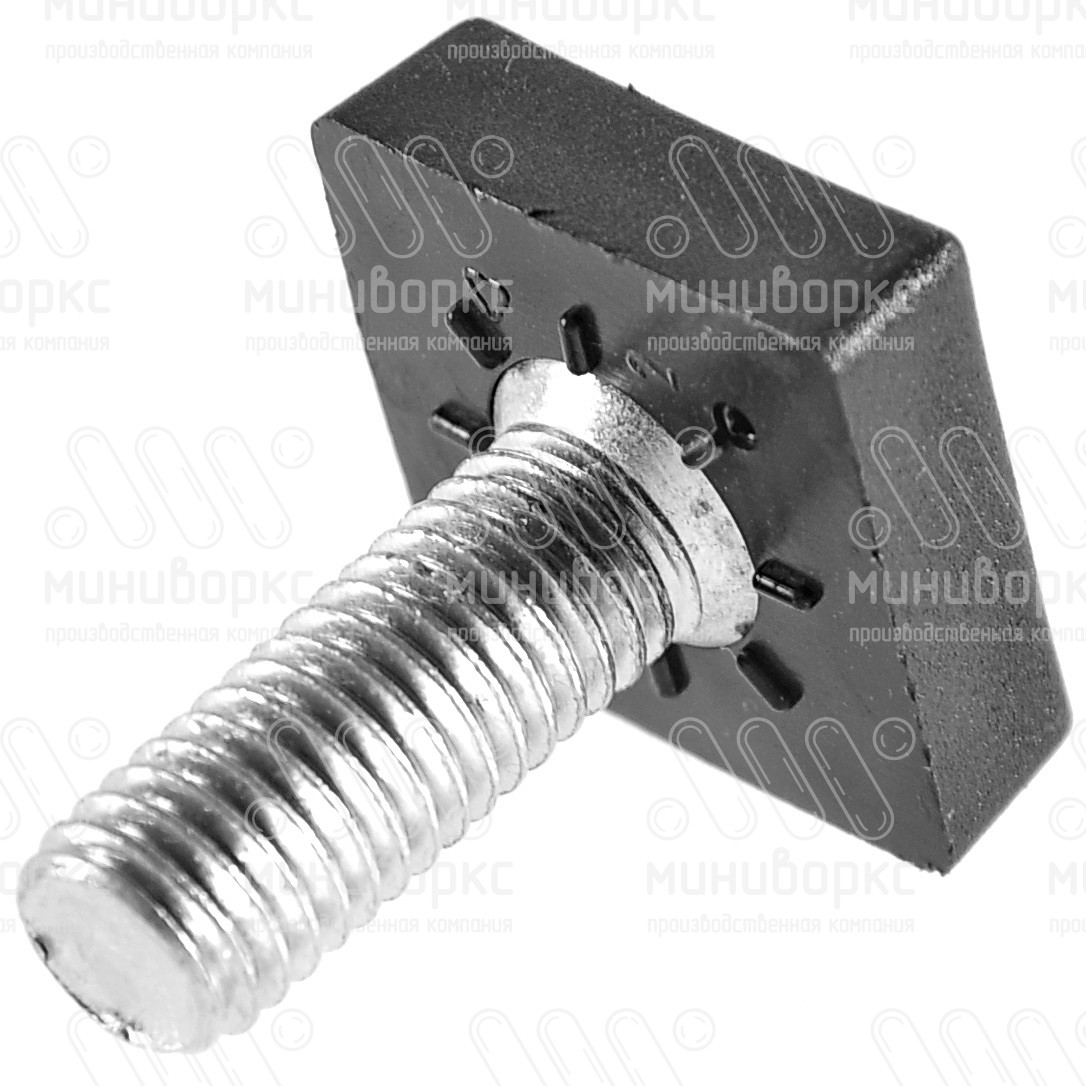 Опора резьбовая M8x35 Ø20x20, цвет черный – LV20840-01H - 3