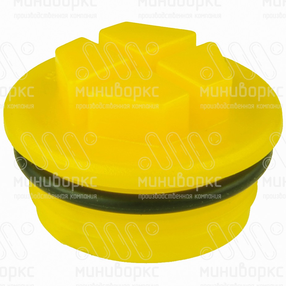 Защита внутренней резьбы M28×1.5, цвет желтый – TFTOR28X1,5 - 1