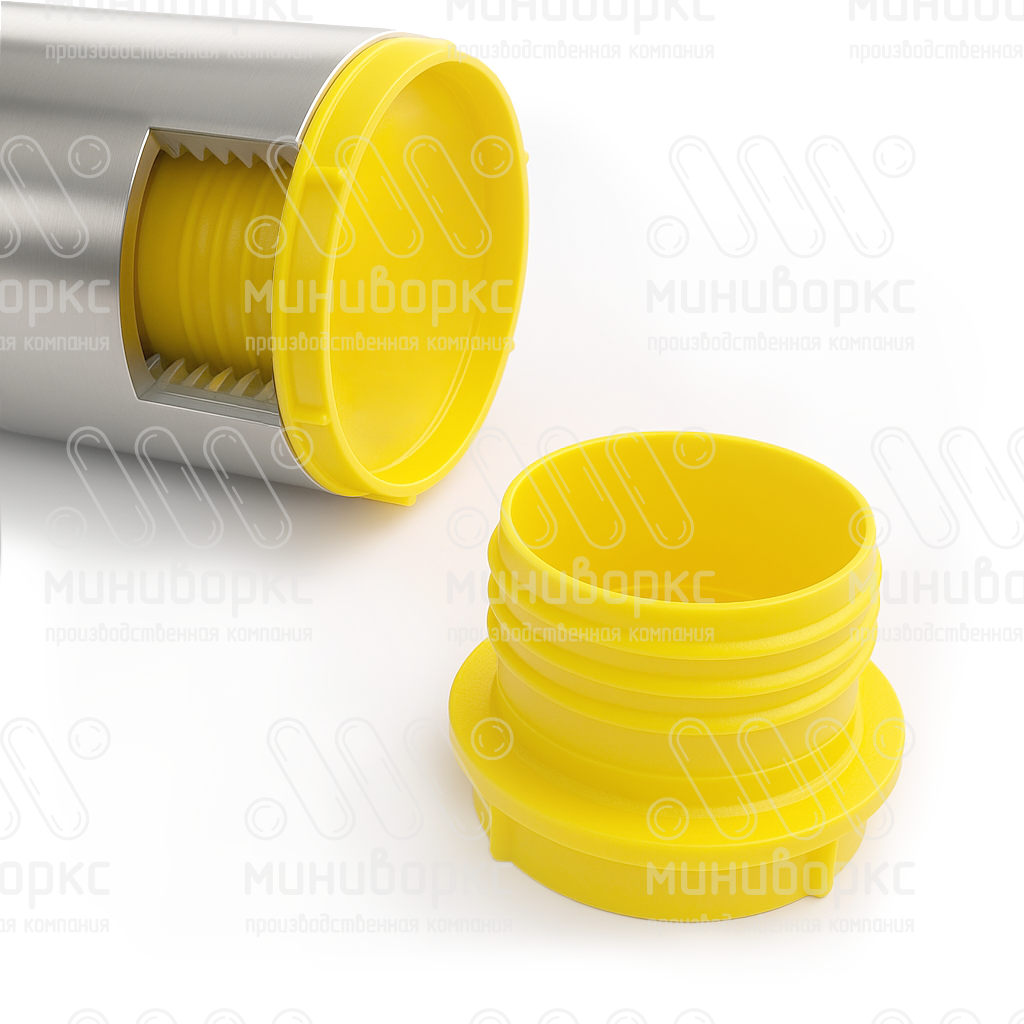 Колпачок пластиковый для защиты внутренней резьбы М36х2, цвет желтый – TFUGM36x2 - 6