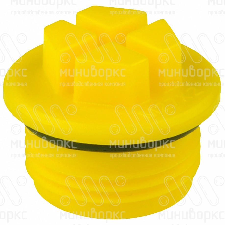 Защита внутренней резьбы M27×2, цвет желтый – TFTOR27X2 - 1