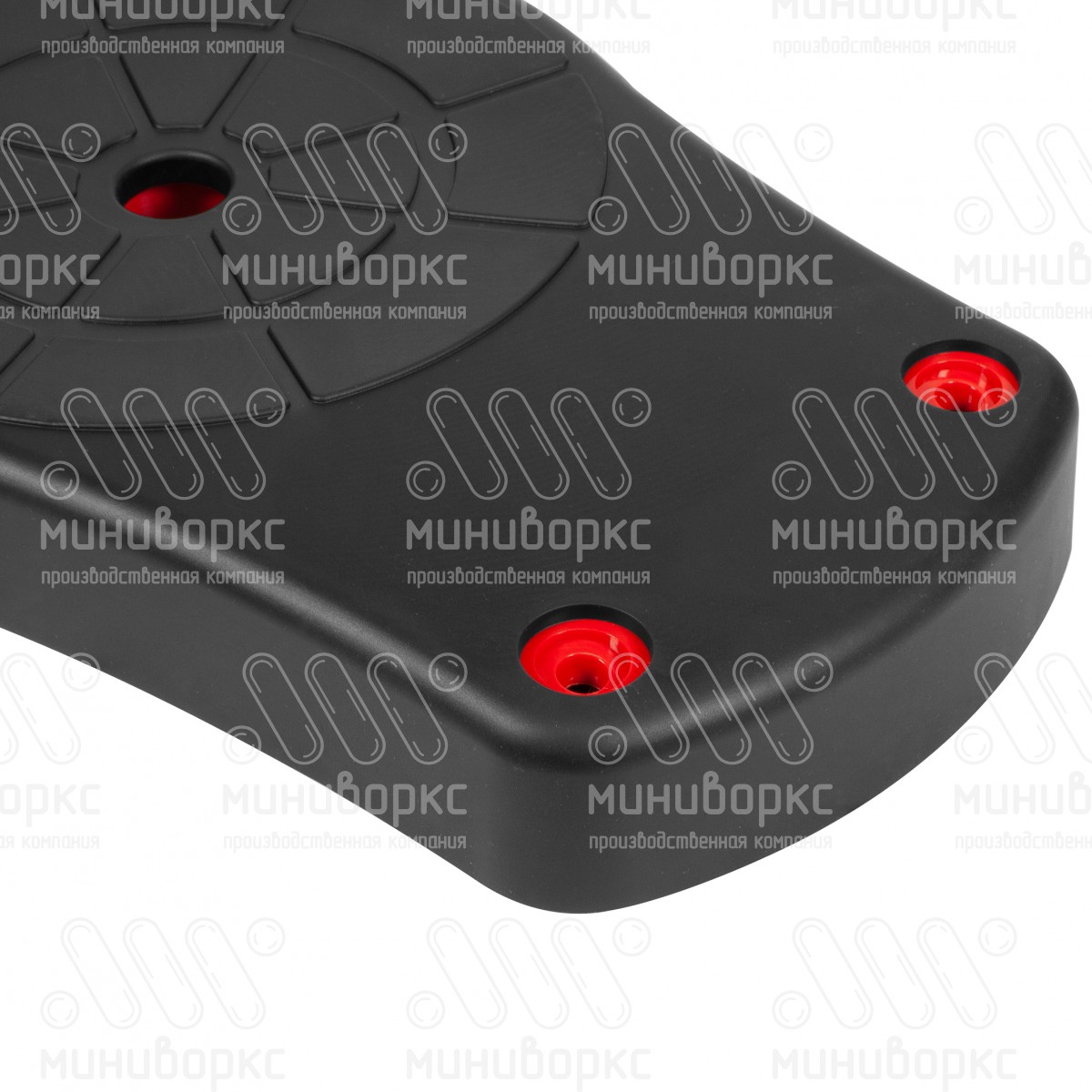 Cиденье Форто 445х226х43 мм, цвет красный/черный – FORTO-01 - 3