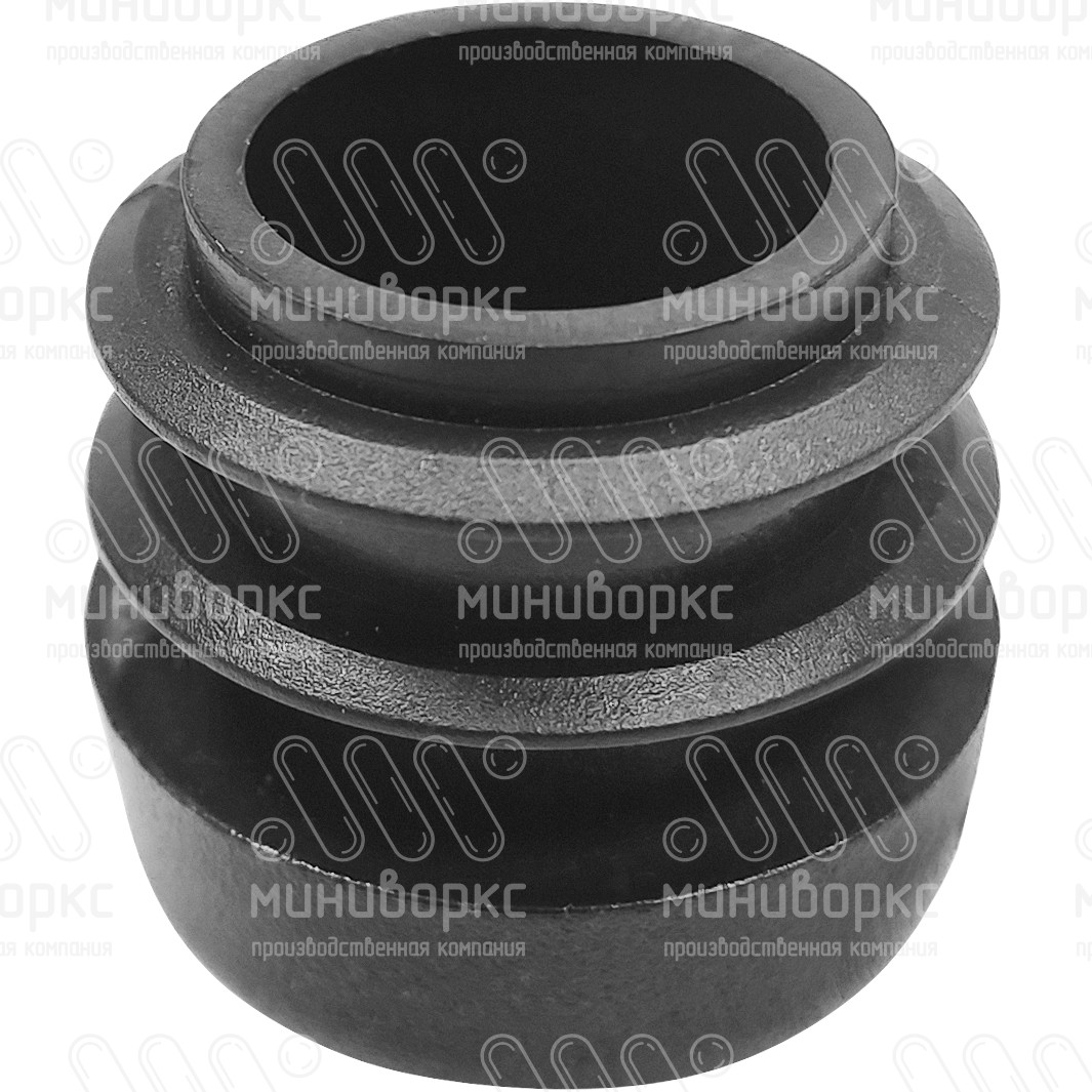 Заглушка пластиковая круглая Ø25, сферическая, стенка 0.5-2.0 мм, цвет черный – 25СЧВ - 3