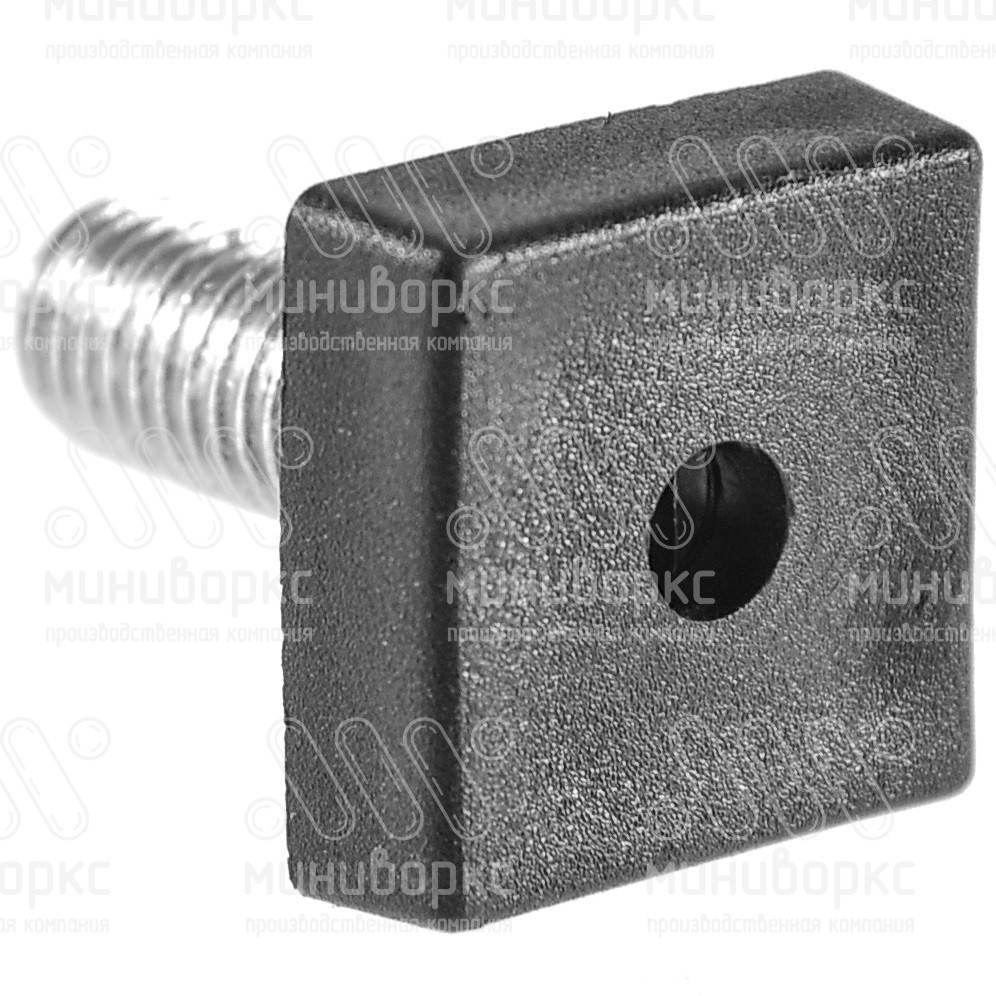 Опора резьбовая M8x35 Ø20x20, цвет черный – LV20840-01H - 2